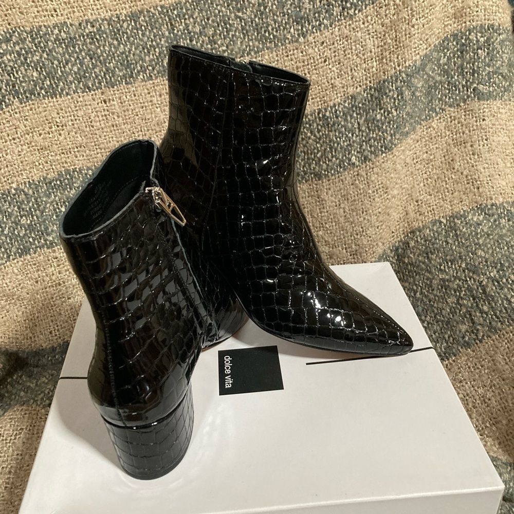 Patent Leather Boots